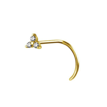 Gold PVD Jewelled Studs